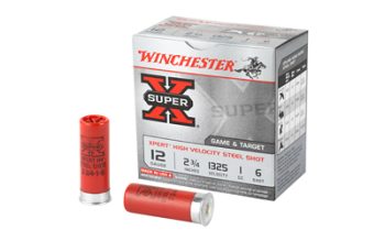 Winchester Ammunition, Xpert, 12 Gauge, 2.75", #6, 1oz, Steel Shot, Lead Free, 25 Round Box, California Certified Nonlead Ammunition