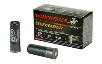 Winchester Ammunition, Defender, Supreme Elite, 12 Gauge, 2.75", 1 oz. Segmenting Slug, 10 Round Box