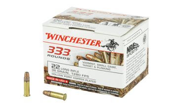 Winchester Ammunition, Rimfire, 22LR, 36 Grain, Hollow Point, 333 Round Brick