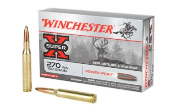 Winchester Ammunition, Super-X, 270Win, 150 Grain, Power Point, 20 Round Box