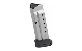Smith & Wesson, Magazine, 40 S&W, 7 Rounds, Fits Shield, with Finger Rest, Stainless