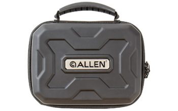 Allen Company, Exo Pistol Case, Black Thermo-molded Exoskeleton, 9"x6.25", Lockable Zipper