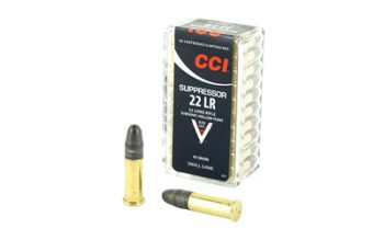CCI Ammunition, Suppressor, 22LR, 45 Grain, Hollow Point, 50 Round Box