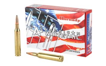 Hornady, American Whitetail, 25-06 REM, 117 Grain, Boat Tail, Soft Point, 20 Round Box