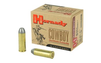 Hornady, Custom, Cowboy, 45LC, 255 Grain, Lead Flat Nose, 20 Round Box