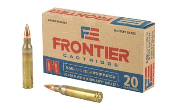 Frontier Cartridge, Lake City, 556 NATO, 75 Grain, Boat Tail Hollow Point Match, 20 Round Box
