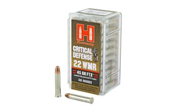 Hornady, Critical Defense, 22WMR, 45 Grain, FTX, 50 Round Box