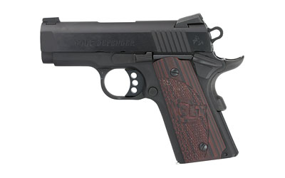 Colt's Manufacturing, Defender, Compact 1911, Semi-automatic, Metal Frame Pistol, 45ACP, 3" Barrel, Alloy, Blued Finish, G10 Grips, Novak Nights Sights, 7 Rounds, 1 Magazine