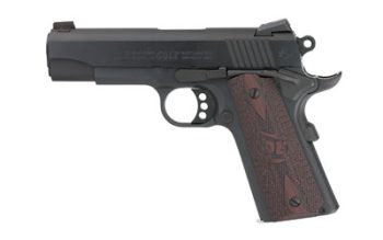 Colt's Manufacturing, Combat Commander, 1911, Semi-automatic, Metal Frame Pistol, Commander Size, 9MM, 4.25" Barrel, Steel, Blued Finish, G10 Checkered Black Cherry Grips, White Dot Carry Novak Sights, 9 Rounds, 1 Magazine