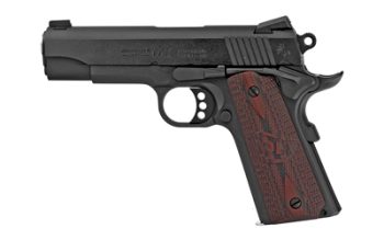 Colt's Manufacturing, Combat Commander, 1911, Semi-automatic, Metal Frame Pistol, Commander Size, 45ACP, 4.25" Barrel, Steel, Blued Finish, G10 Checkered Black Cherry Grips, White Dot Carry Novak Sights, 8 Rounds, 1 Magazine