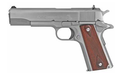 Colt's Manufacturing, Government Model, 1911 Classic, Semi-automatic, Metal Frame Pistol, Full Size, 45ACP, 5" Barrel, Steel Construction, Stainless Finish, 7 Rounds, 1 Magazine