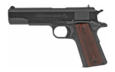 Colt's Manufacturing, Government Model, 1911 Classic, Semi-automatic, Metal Frame Pistol, Full Size, 38 Super, 5" Barrel, Steel Construction, Blued Finish, 9 Rounds, 1 Magazine