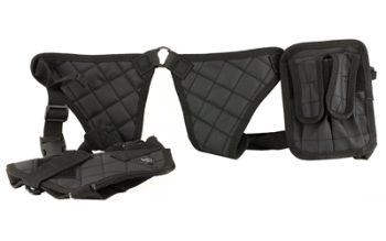 Leapers, Inc. - UTG, Deluxe Shoulder Holster, Ambidextrous, Universal, Black Finish