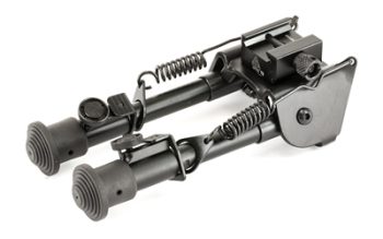 Leapers, Inc. - UTG, Tactical Op Bipod, Fits Picatinny Rail or Swivel Stud, 6.1" - 7.9", SWAT/ Combat Profile with Adjustable Height, Black