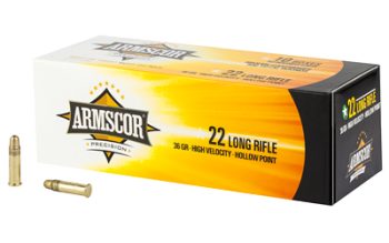 Armscor Precision 22 Long Rifle Ammunition 36 Grain High Velocity Hollow Point - 50015PH