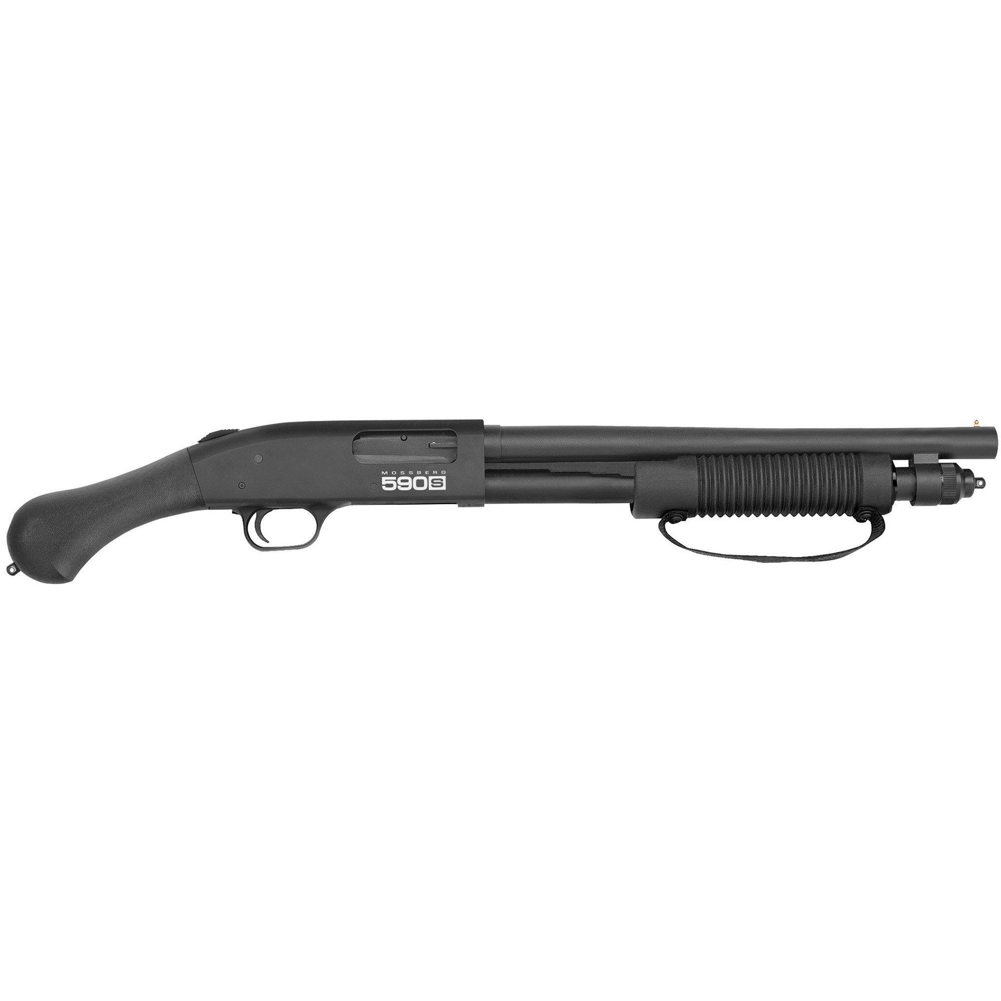 Mossberg, 590S, Shockwave, Pump Action, 12 Gauge, 3" Chamber, 14.375" Barrel, Matte Blued Finish, Shockwave Grip, Bead Sight, 8 Rounds, Cycles 1.75", 2.75", or 3" Shells