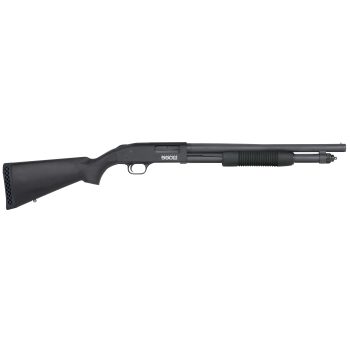 Mossberg, 590S, Optic Ready, Pump Action, 12 Gauge, 3" Chamber, 18.5" Barrel, Matte Blued Finish, Synthetic Stock, Bead Sight, Receiver Milled for Shield RMSc Pattern Micro Dot Sights, 9 Rounds, Cycles 1.75", 2.75", or 3"