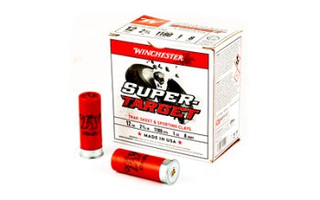 Winchester Ammunition, SUPER-TARGET, 12 Gauge 2.75", 1 oz, #8, Shot Shell, 25 Round Box