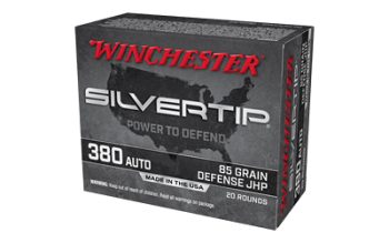 Winchester Ammunition, Slivertip, 380 ACP, 85 Grain, Jacketed Hollow Point, 20 Round Box