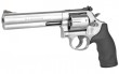 Smith & Wesson, Model 686 Plus, Double Action/Single Action, Metal Frame Revolver, L-Frame, 357 Magnum, 6" Barrel, Stainless Steel Frame, Satin Finish, Silver, Rubber Grips, Adjustable Rear Sight, 7 Rounds
