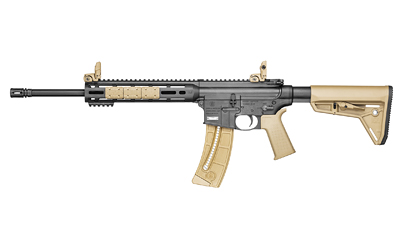 Smith & Wesson, M&P15-22 Sport MOE, Semi-automatic, AR, 22LR, 16.5" Threaded Barrel, Flat Dark Earth MOE-SL Grip, Stock and Rail Panels, 25Rd, Flip Up Front and Rear Sights