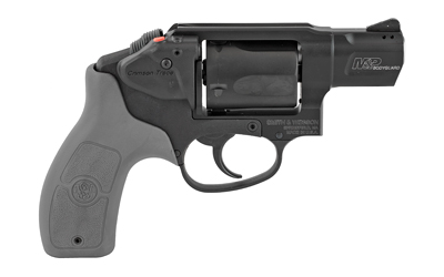 Smith & Wesson, M&P Bodyguard, Double Action Only, Metal Frame Revolver, J-Frame, 38 Special +P, 1.875" Barrel, Aluminum Alloy, Black, Gray Polymer Grips, Fixed Sights, 5 Rounds, Crimson Trace Laser