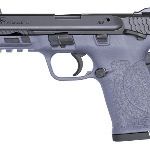 Smith & Wesson, M&P 380 SHIELD EZ 2.0 Orchid/Black, Semi-automatic Pistol, Polymer Frame Pistol, Micro-Compact, 380ACP, 3.68" Barrel, Armornite Finish, Black, 3-Dot Sights, Manual Thumb Safety, 8 Rounds, 2 Magazines