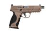 Smith & Wesson, M&P9 M2.0 Metal, Striker Fired, Semi-automatic, Aluminum Frame Pistol, Full Size, 9MM, 4.625" Threaded Barrel, Cerakote Finish, Flat Dark Earth, Optic Height Sights, No Manual Safety, Interchangeable Grip Inserts, Optics Ready, 17 Rou