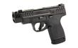 Smith & Wesson, M&P9 Shield Plus, Performance Center, Striker Fired, Semi-automatic, Polymer Framed Pistol, Micro-Compact, 9MM, 4" Ported Barrel, Armornite Finish, Black, Front Night Sight, Blacked Out Rear Sight, No Manual Safety, Optic Ready, 3 Mag