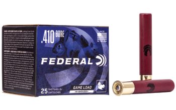 Federal, Game Load, Hi-Brass, 410 Gauge 3", #6, .6875oz (11/16), 25 Round Box