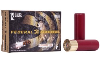 Federal, Premium, FLITECONTROL WAD, 12 Gauge 3", 00 Buck, Buckshot, 12 Pellets, 5 Round Box