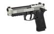 Beretta, 92XI, Single Action Only, Semi-automatic, Full Size, 9MM, 4.7" Barrel, Matte Finish, Silver Cerakote Slide, Black Slide, 18 Rounds, 2 Magazines