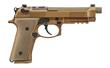 Beretta, M9A4 G, Double Action/Single Action, Semi-automatic, Full Size, Metal Frame Pistol, 9MM, 5.1" Barrel, Aluminum, Flat Dark Earth, Cerakote, Polymer Grip, Tritium Night Sights, Decocker, 18 Rounds, 2 Magazines, Front Picatinny Rail, Optic Read