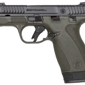 M&P Bodyguard 2.0, .380 Auto, 2.75" Barrel, Thumb Safety, OD Green Frame/Black Slide (1) 10-rd & (1) 12-rd, IVS Exclusive