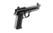 Beretta, 92XI SAO Tactical, Semi-automatic, Single Action Only, Full Size Pistol, 9MM, 5.1" Threaded Barrel, 1/2x28, Cerakote Finish, Black Slide and Controls, Silver Frame and Barrel, Optic Ready, Ambidextrous Safety, Suppressor Sights, 18 Rounds, 2