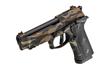 Beretta, 92XI, Combat, Single Action Only, Semi-automatic, Full Size, 9MM, 4.7" Barrel, Ambidextrous Manual Safety, Cerakote Finish, Tiger Stripe Camo, 18 Rounds, 2 Magazines
