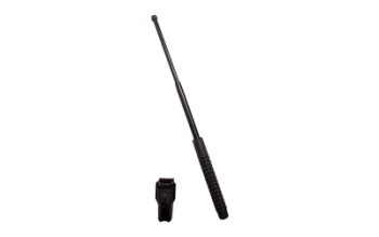 Caliber Gourmet, Uzi Expandable Baton, 21" Long Expanded, 8.25" Closed, Rubber Grip, Black