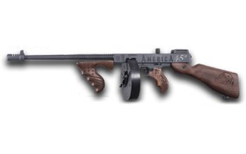 Auto Ordnance, 1927A-1 Deluxe, Trump Saves America, Semi-automatic Rifle, 45 ACP, 16.5" Barrel, Cerakote Finish, Sniper Gray, Walnut Stock, President Trump Engravings, 1 (50 Round), 1 (25 Round) Magazine