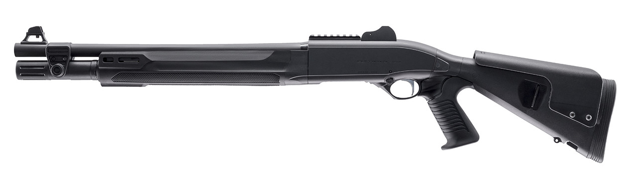 Beretta, 1301 Tactical Mod 2, Semi-automatic Shotgun, 12 Gauge, 3" Chamber, 18.5" Barrel, Optima Bore HP, Anodized Finish, Black, Synthetic Stock with Pistol Grip, M-LOK Forend, Improved Cylinder, Ghost Ring Sight, 7 Rounds