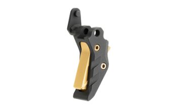 Tyrant CNC, Intellifire Trigger, Shoe Only, Matte Finish, Black Body with Gold Safety Blade, Fits Sig Sauer P365