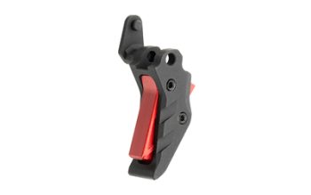 Tyrant CNC, Intellifire Trigger, Shoe Only, Matte Finish, Black Body with Red Safety Blade, Fits Sig Sauer P365