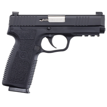 Kahr Arms TP90S94N TP9-2 9mm Luger Caliber with 4" Barrel, 8+1 Capacity, Black Finish Picatinny Rail Frame, Serrated Matte Black Stainless Steel Slide, Textured Polymer Grip & TruGlo Night Sights