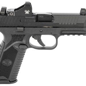 FN 66100844 509T w/Optic Sports South Exclusive 9mm Luger 17+1/24+1, 4.50" Black Steel Threaded Barrel, Matte Black Optic Ready/Serrated Stainless Steel Slide, Matte Black Polymer Frame w/Picatinny Rail, Vortex Viper Red Dot