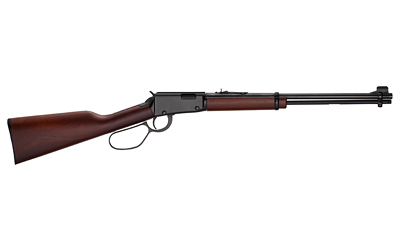 Henry Repeating Arms, Henry Large Loop, Lever Action Rifle, 22 S/L/LR, 18.5" Barrel, Black, Wood Stock, 15 Rounds