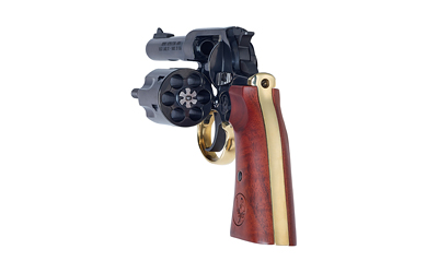 Henry Repeating Arms, Big Boy Revolver, DA/SA, 357 Magnum/38 Special, 4" Round Barrel, Polished Blue Steel, American Walnut Gunfighter Grips, Fixed Notch Rear Sight, Screw On Post Front Sight, Transfer Bar Safety, 6 Rounds, Includes High/Medium/Low I