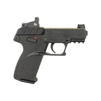 Kel-Tec P17 w/Optic Bundle Compact Frame 22 LR 16+1 3.80" Steel Barrel, OD Green Barrel, Black Frame w/Picatinny Rail, Textured Grip, Crimson Trace Red Dot, Ambidextrous