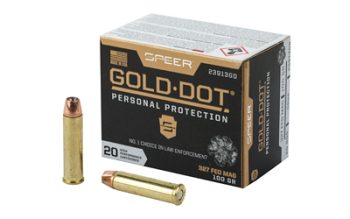Speer Ammunition, Speer Gold Dot, Personal Protection, 327 Federal, 100 Grain, Hollow Point, 20 Round Box