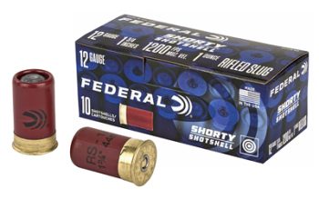 Federal, Shorty Shotshell, 12 Gauge 1.75", Rifled Slug, 10Rd Box, 100Rd Case
