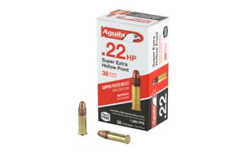 Aguila Ammunition, Rimfire, 22LR, 38Gr, Hollow Point, 50 Round Box