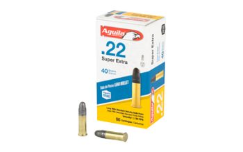 Aguila Ammunition, Rimfire, 22LR, 40 Grain, Solid Point, Standard Velocity, 50 Round Box